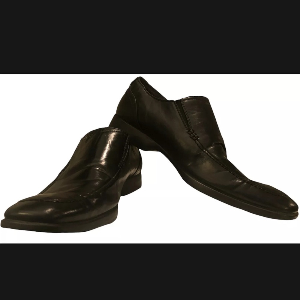 Guess MGVANTER Slip-On Black Leather Loafers Dress Shoes Men’s Size 12